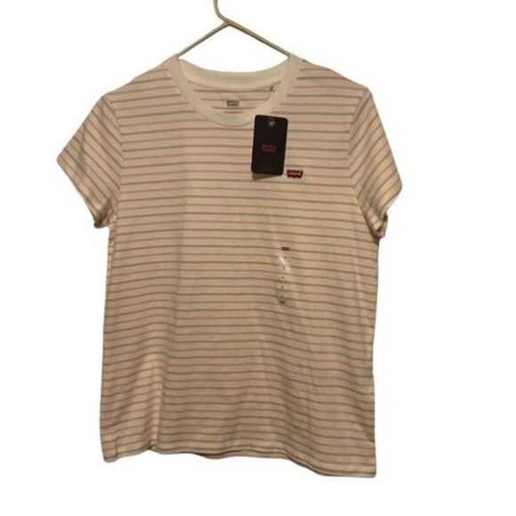 Levi’s Women’s Size Large Orange Striped Top *New* - Picture 1 of 5